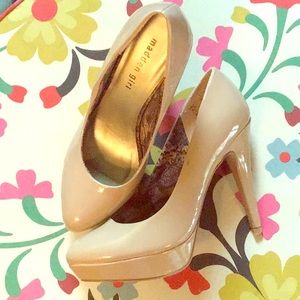 Madden Girl Nude Patent Leather high heels